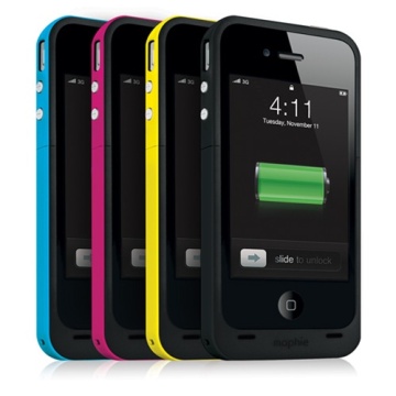 mophie น้ำกรณีแบตเตอรี่สำหรับ iPhone 4 4s แบบพกพามือถือเครื่องชาร์จสำรองแบตเตอรี่กรณีสำหรับ iphone4/4S
