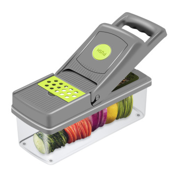 Chopper Makanan Tangan 16-in-1: Slicer Veg &amp; Set Gratang Dengan Kunci Pembersih