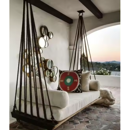 Hoogwaardige outdoor rieten meubels balkon tuin rattan patio schommels hangende stoel voor goedkope verkoop