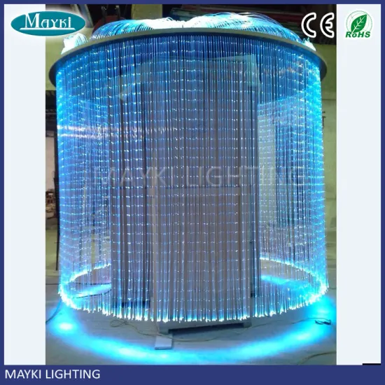 Christmas lighting decorations fluorescent fiber optic waterfall curtain light