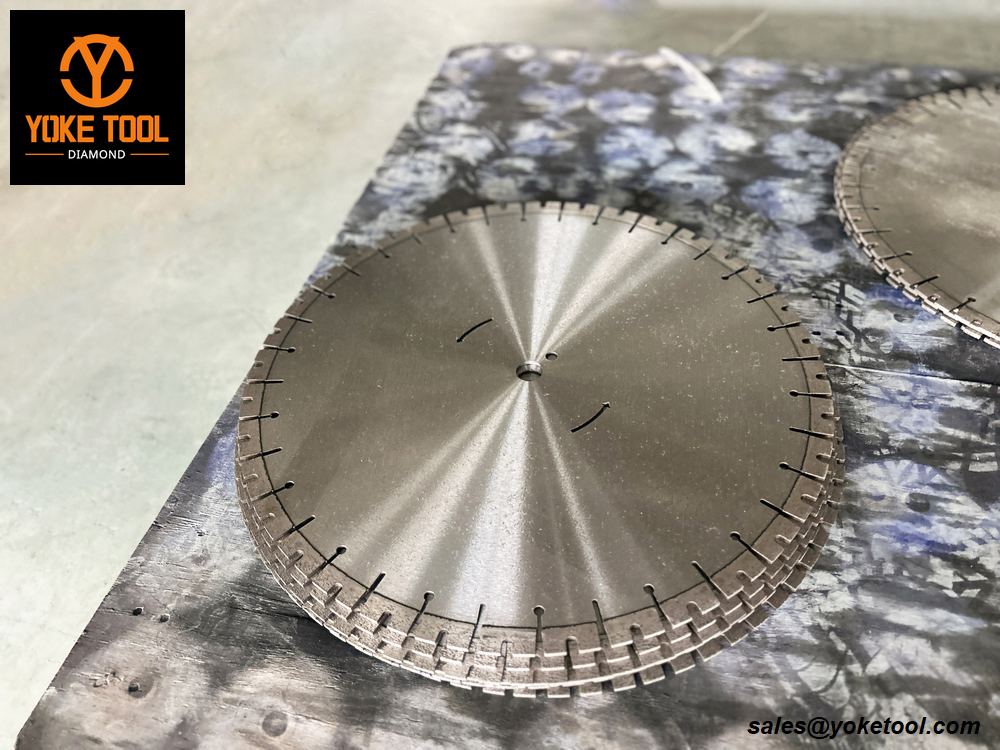 Corte de cuchilla de sierra de diamante soldada con láser cortando 105 ~ 230 mm de rango