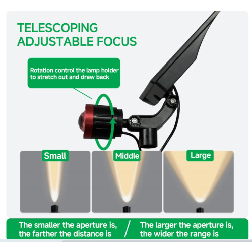 Foco LED telescópico profesional
