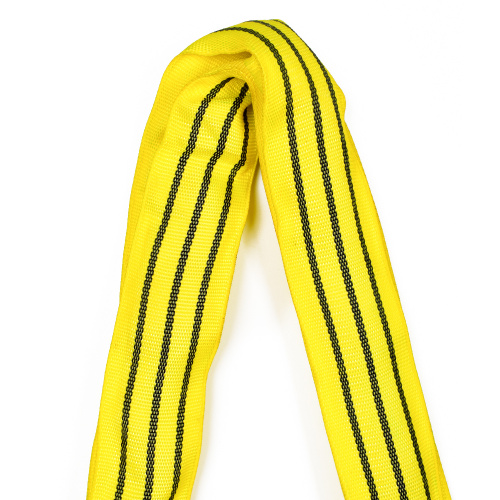 3 Ton 3M Or OEM Length Polyester 3T Round Lifting Sling Raw Material Belt Yellow Color Safety Factor 8:1 7:1