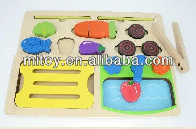 Wooden BBQ kitchen Set innovative toys for children