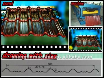 Panel roll forming machine , glazed tiles production line