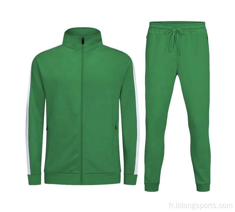 Courir de survêtement personnalisé Breathable Mens Jogging Tracksuit