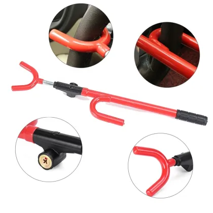 Red Universal Car Steering Wheel Lock