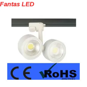 Indoor black elco track lighting cob 20w