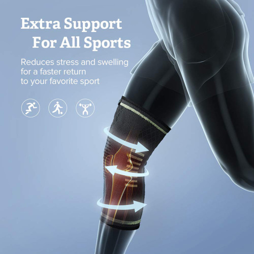 Sports And Athletes Elastic Compression Knee Support Sleeve