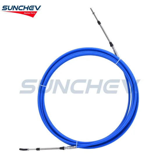 SUNCHEV Boat Throttle Control Cable 28 Feet(Blue)For Universal