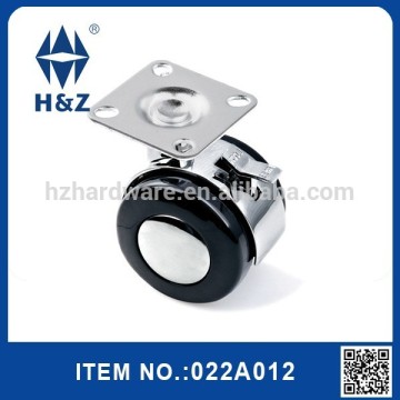 flat plate caster with brake