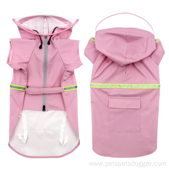 Raincoat Zipper Jumpsuit Hoodie Pet Dog Clothes Waterproof