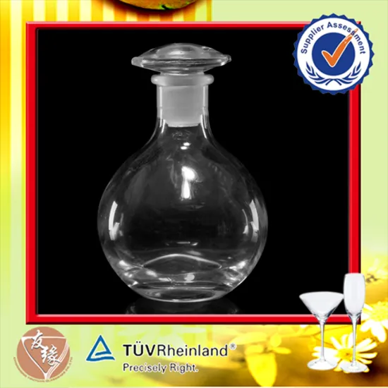 180ml Round Oil And Vinegar Cruet Set Glass With Faucet