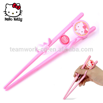 Fancy intelligence hellokitty washable second grade Children Learning chinese chopstick kids wholesale