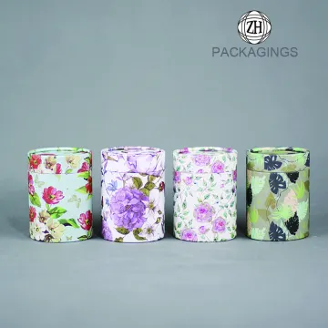 Small rigid cardboard tube packaging for tea