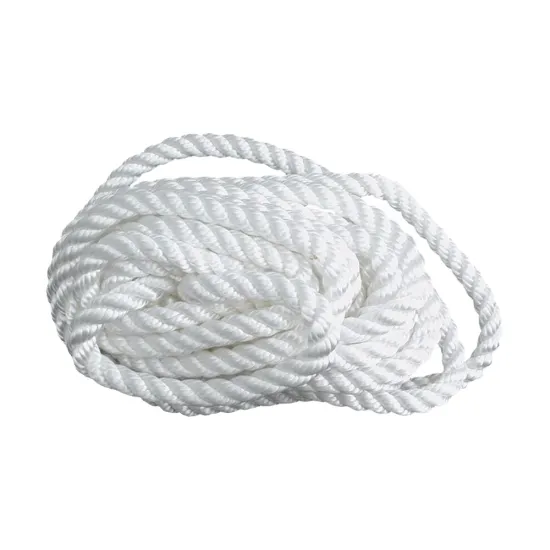 High Quality Three Twisted Marine Nylon Rope - White or Customized Color