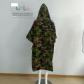 Cotton camouflage print adult surf beach poncho towels