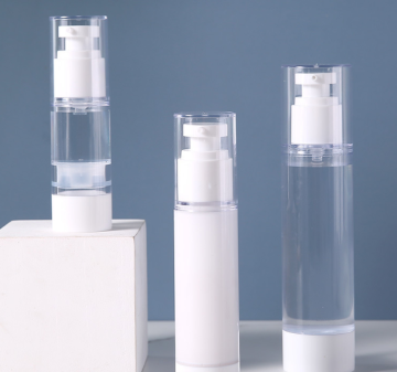 Refillable Transparent Vacuum Pump Lotion Bottles & Airless Spray Bottles - 15ml, 30ml, 50ml Travel Size Containers