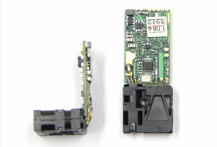 L Style 90 Degree Laser Distance Sensor Front Side