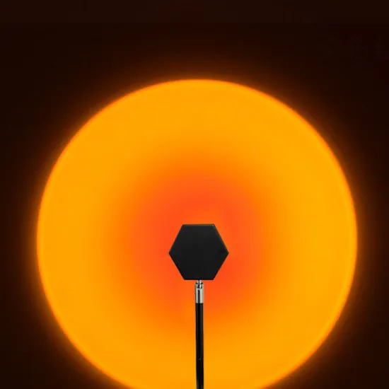 Romantic Modern Hexagon LED Floor Lamp - RGB Ambient Projector Light