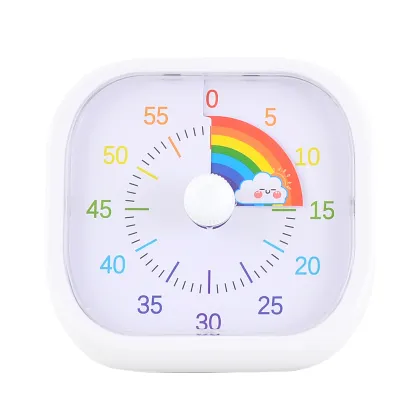 Visual Countdown Timer 60-Minute Rainbow Disk Silent Timer