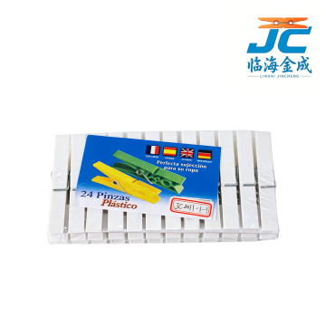 9.5cm Solid White Large Rectangular Clips