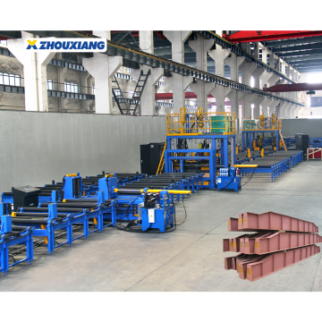 I H Beam Steel Structure Horizontal Production Line