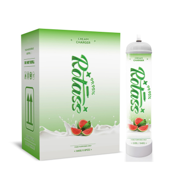 Rotass 6-Pack 640g Watermelon Cream Cylinders: 0.95L Gas Canisters for Whipped Cream Chargers