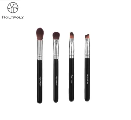 Zipper Bag Makeup Brush With Black Color