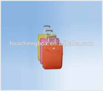 3 colors New polyester trolley travel luggage suitcase