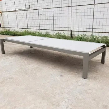 All Weather Hotel Pool Aluminum Daybed Lounge Chair - Anti UV Waterproof