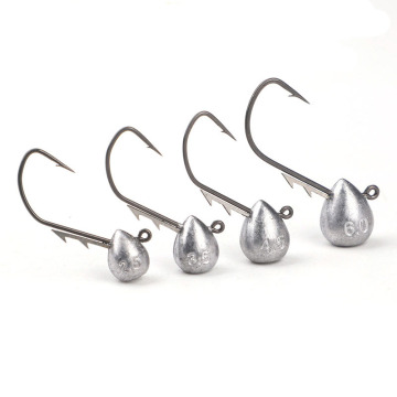 5pcs/bag Jig Head Hook 2.5g/3.5g/4.5g/6g Barbed Trout Lure Fishing Hook