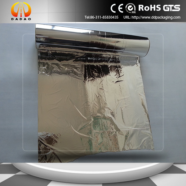 Customized Metalized BOPP Film Glitter Gold Aluminum Foil