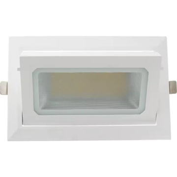 Dimmable Commercial Downlights: 30W, 40W, 50W Rectangular Recessed LED Lights for Shopping Malls and Restaurants