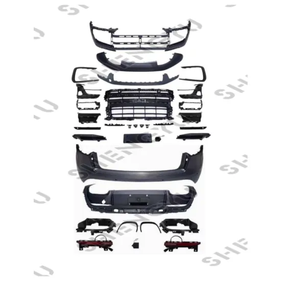 Upgrade Parts for Porsche Macan 14-17 to 18-21 Including Bumpers, Grille, Rear Diffuser, Front Lip