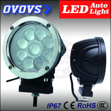OVOVS round car accessory high quality 4d 12v 45w led work light for truck offroad