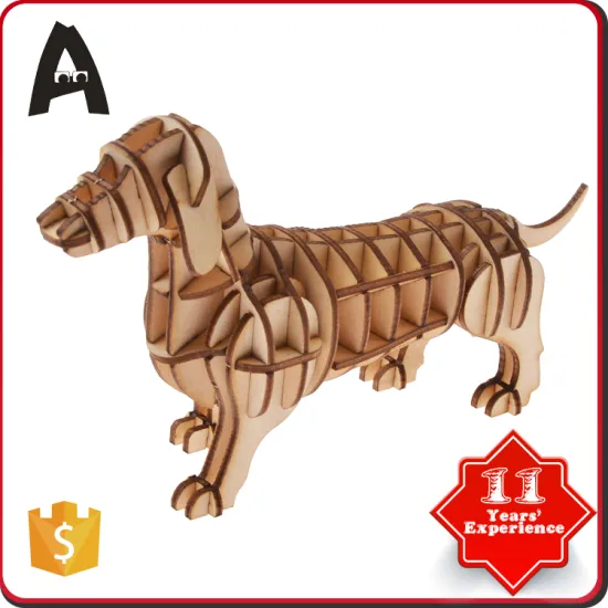 Professional mould design toy 3d wooden puzzle animals