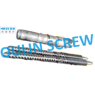 Jwell Liansu Jurry 80/156 Twin Conical Screw and Barrel for PVC Extrusion