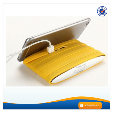 AWC239 With Holder Multifunction 8000mAh Portable Power Bank for Iphone 6, 8000 Silicon Portable Cell Phone Battery Charger
