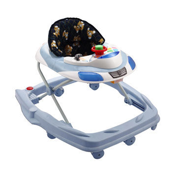 Amazing Retro Babies' Walker, Solid Stainless Steel Stent Design & 3 Heights to Adjust