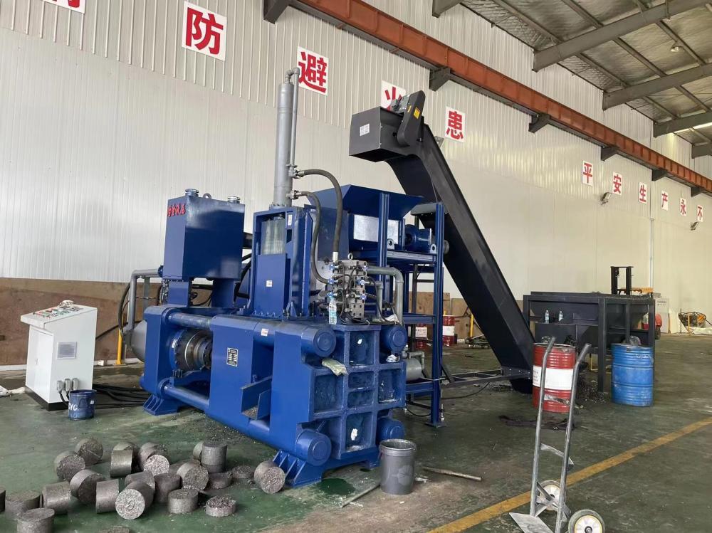 Steel Shavings Turnings Metal Briquette Press Machine