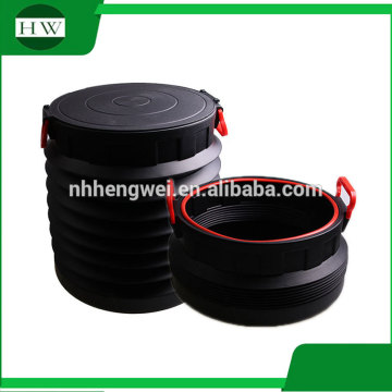 25L round Fold Bucket Outdoor Collapsible Container Trash Bin storage box with handle car trunk Flexible plastic boot organizer