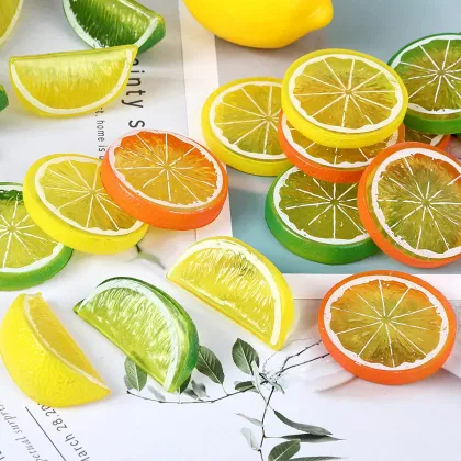 Artificial Lemon Slices Blocks for Party Kitchen Decoration
