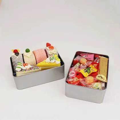 Rectangular Metal Gift Box for Mousse Cake and Tiramisu