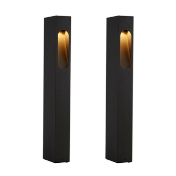 Aluminum Glass Garden LED Bollard Light - 600mm Outdoor Decorative Furniture Lighting