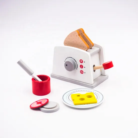 Top 2024 Best-Selling Wooden Kitchen Toaster Toys for Children's Educational Play