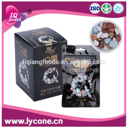 Black bulk hot chocolate stone candy