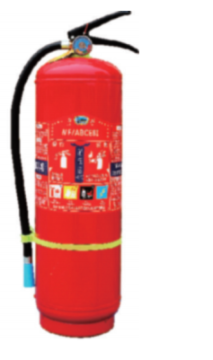 Portable clean gas fire extinguisher