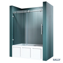 Sally Bathtub 8mm زجاج دش منزلق بدون إطار