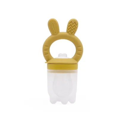 Bunny-Shaped Silicone Pacifier Mesh Feeder for Baby